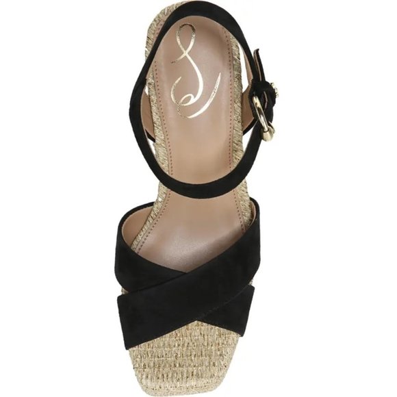 🆕️ NEW Trianna Espadrille Platform Sandal SAM EDELMAN 7.5 and 9.5 in Black - Picture 5 of 12